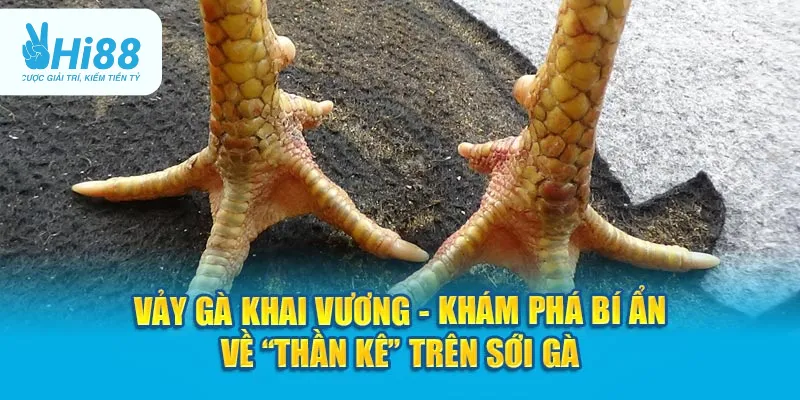 vảy gà khai vương trong cược đá gà Hi88